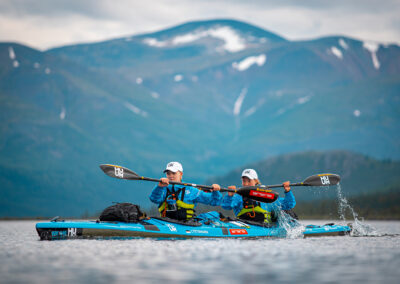 Yukon 1000 race HUUM SAUNA Kayak Team
