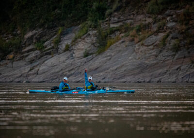 Yukon 1000 race HUUM SAUNA Kayak Team